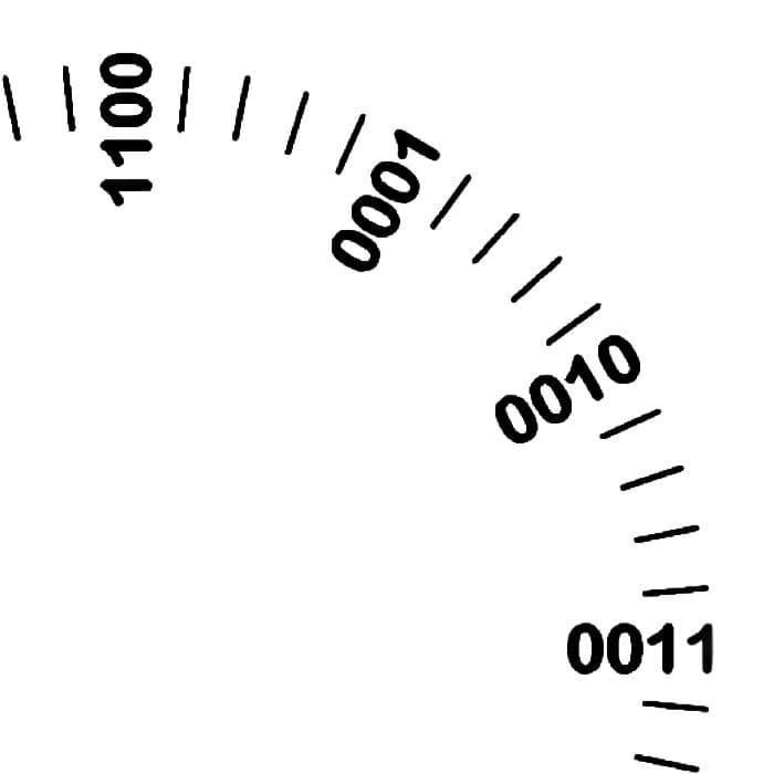 Binärzahlen 0001