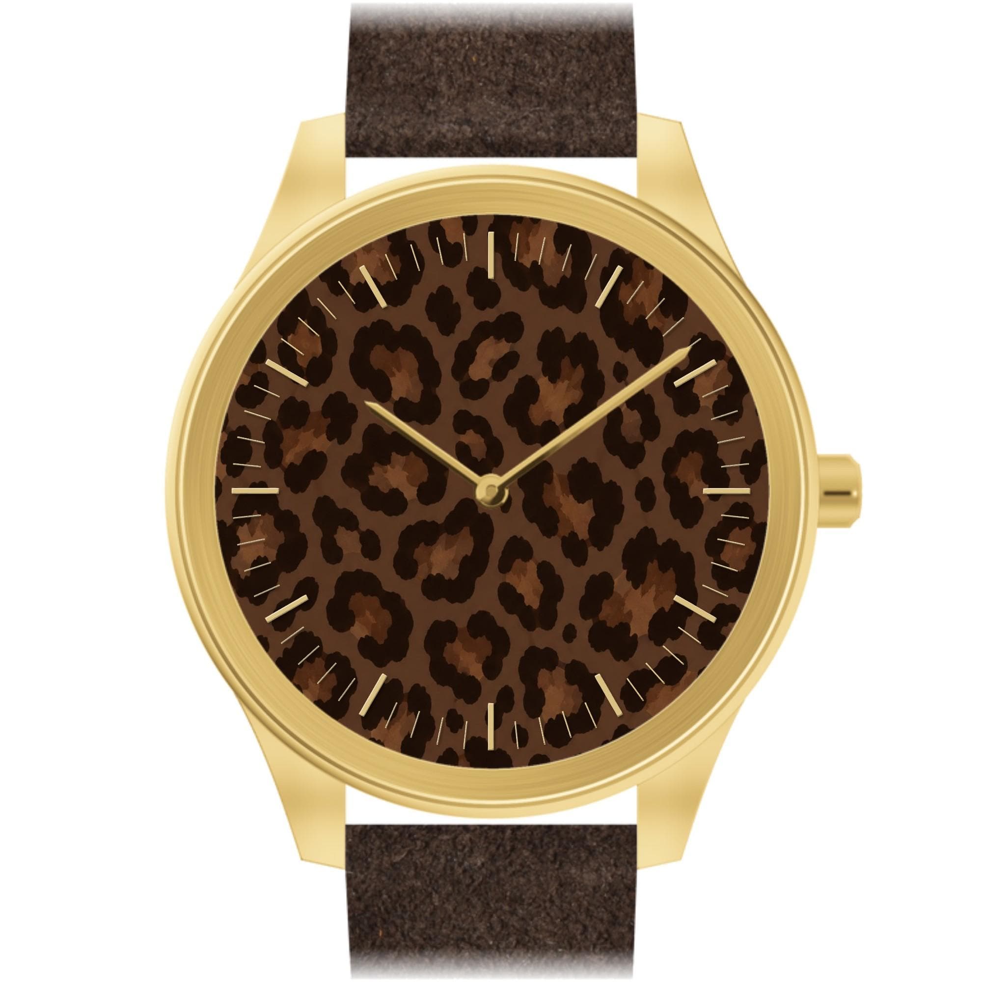 Leopard Braun in Gold